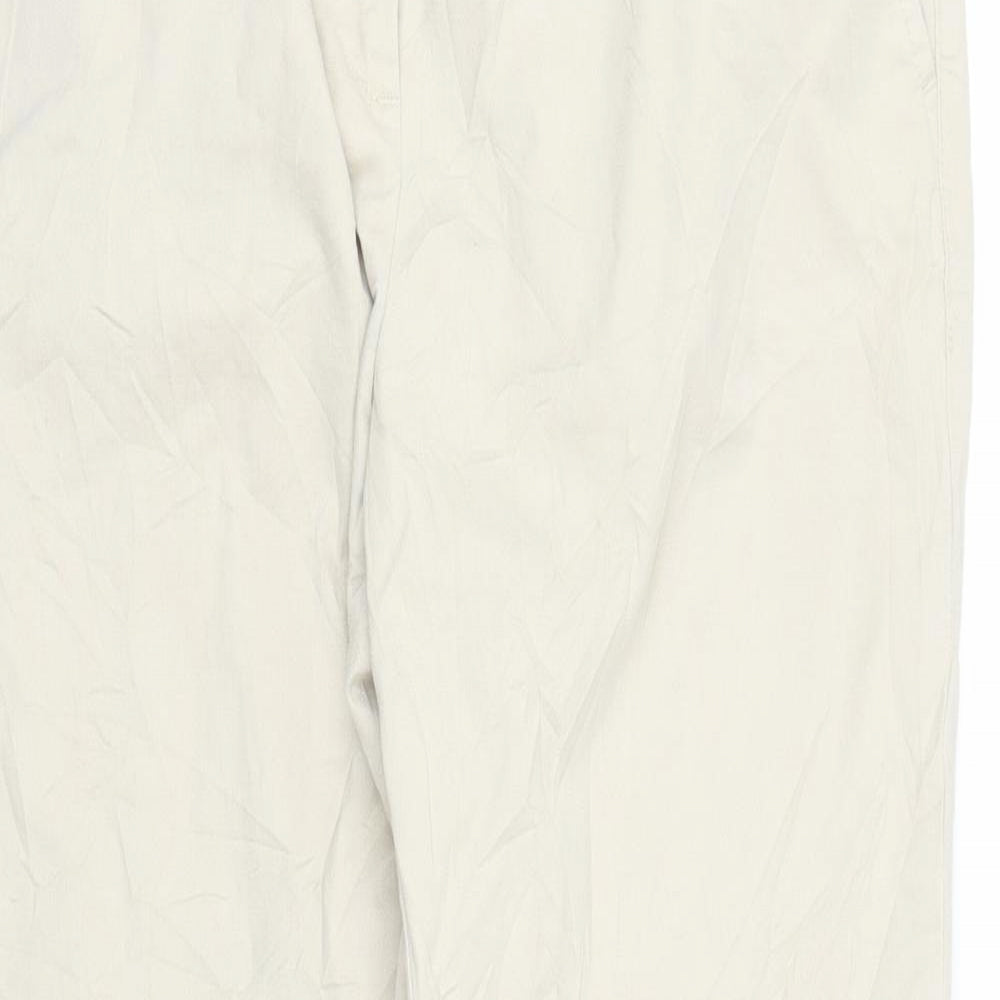 Monsoon Womens Beige   Carpenter Trousers Size 14 L26 in