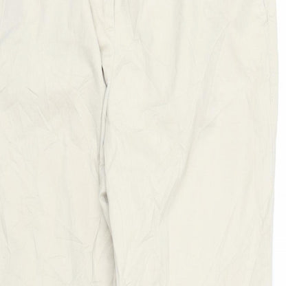 Monsoon Womens Beige   Carpenter Trousers Size 14 L26 in