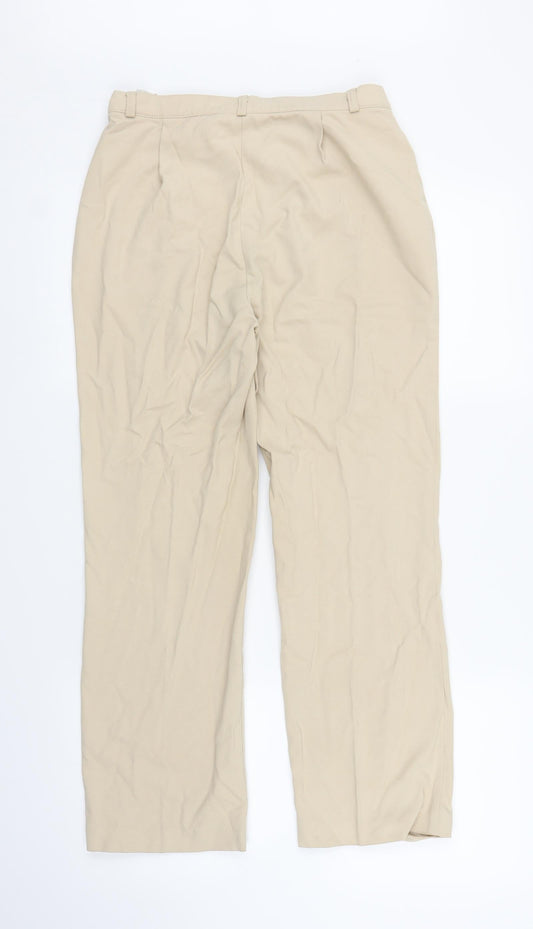 M&S Womens Beige   Trousers  Size 10 L24 in