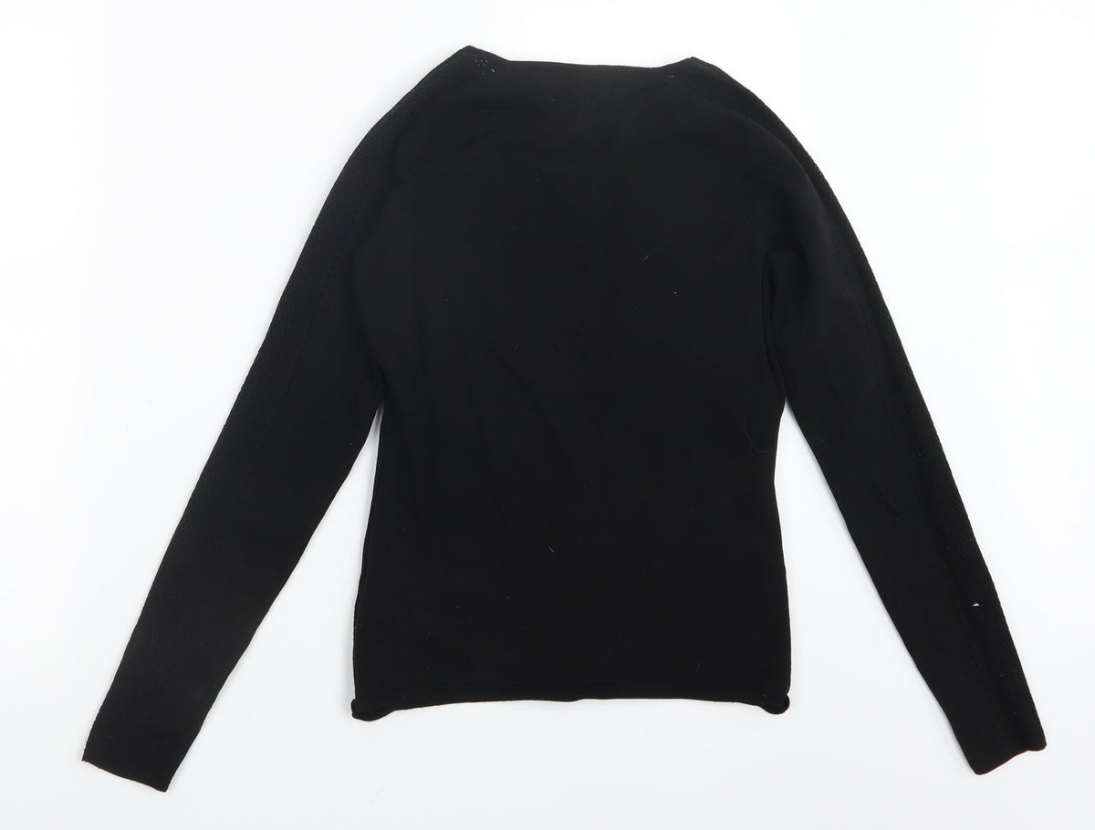 H&M Womens Black   Pullover Jumper Size S