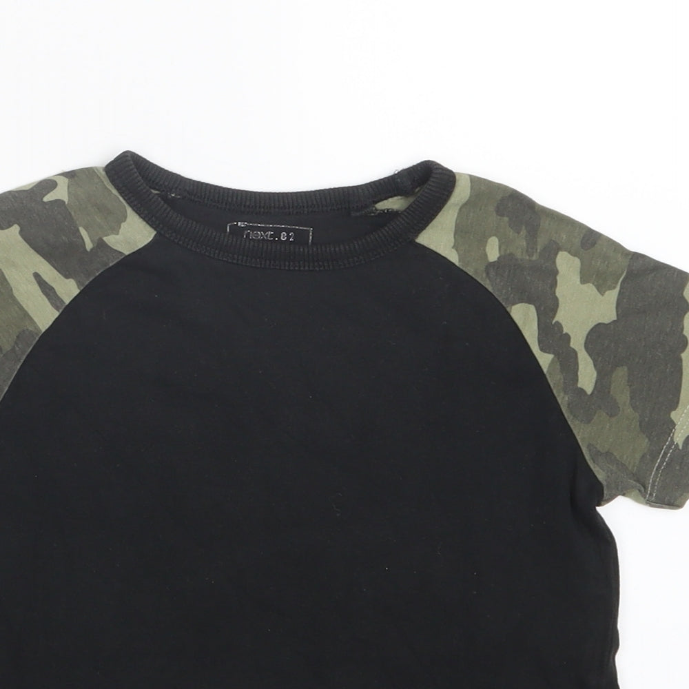 Next Boys Black   Basic T-Shirt Size 3 Years