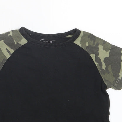 Next Boys Black   Basic T-Shirt Size 3 Years