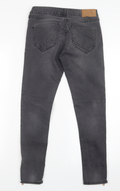 Womens UK Size 10 H&M Regular Fit Straight Black Jeans