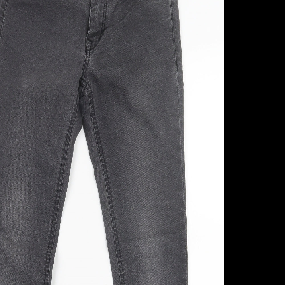 Womens UK Size 10 H&M Regular Fit Straight Black Jeans