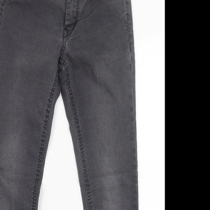 Womens UK Size 10 H&M Regular Fit Straight Black Jeans