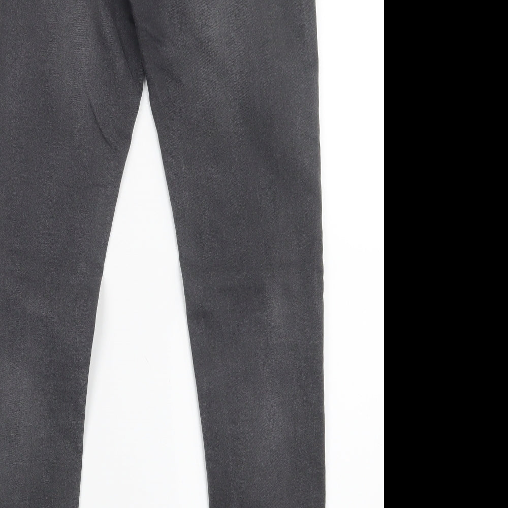 Womens UK Size 10 H&M Regular Fit Straight Black Jeans