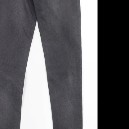 Womens UK Size 10 H&M Regular Fit Straight Black Jeans