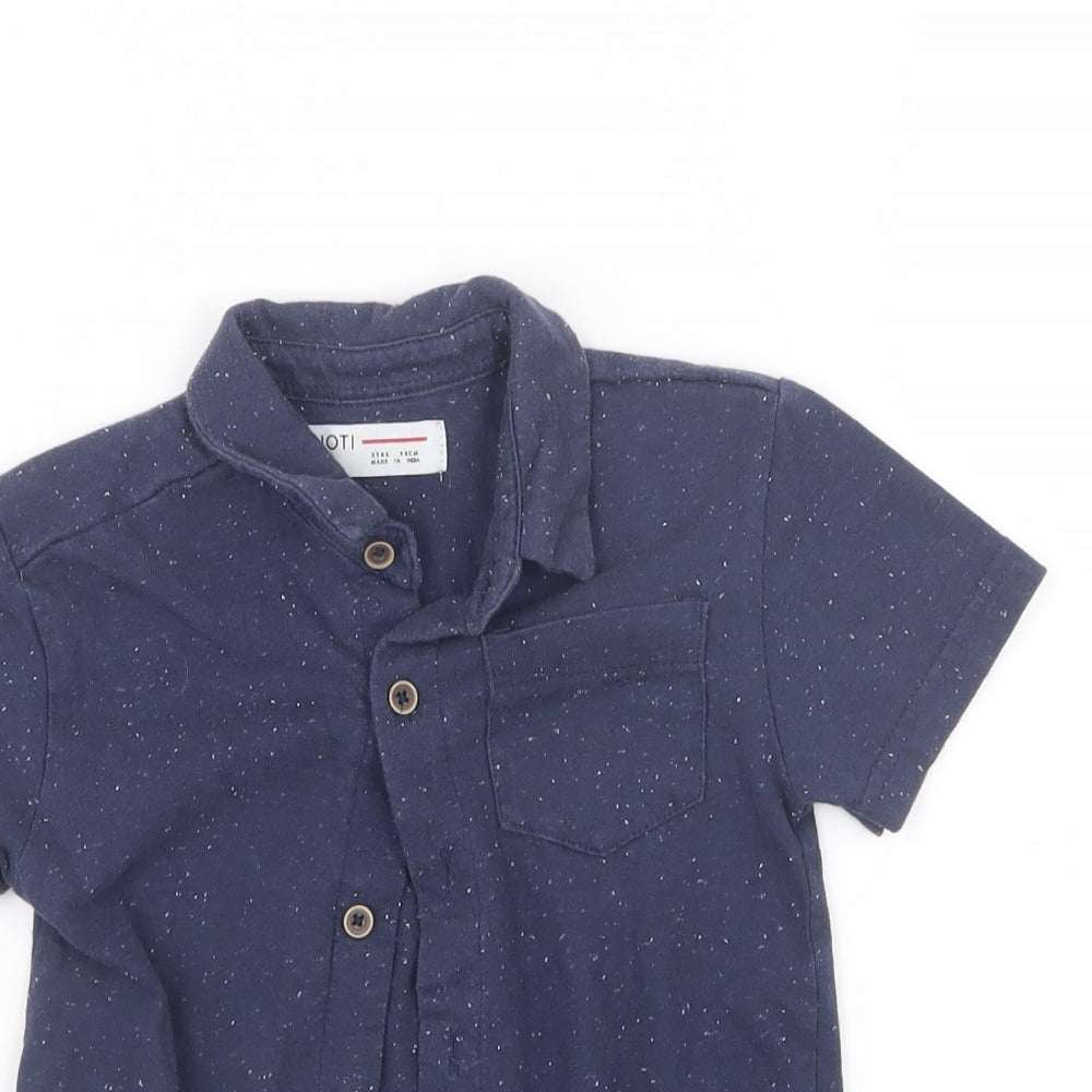 Minoti Boys Blue   Basic Button-Up Size 3 Years