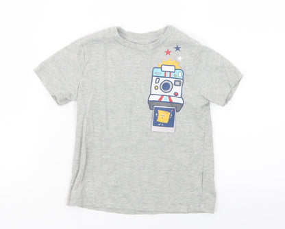 Gap Boys Grey   Basic T-Shirt Size 4 Years