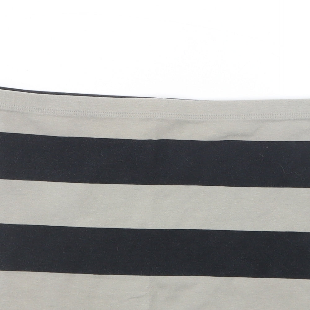 Divided by H&M Womens Grey Striped  Straight & Pencil Skirt Size 8