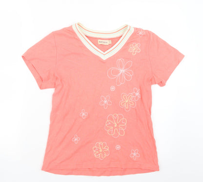 Bonmarché Womens Pink  Knit Basic T-Shirt Size S
