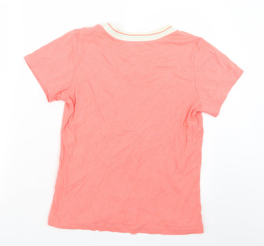 Bonmarché Womens Pink  Knit Basic T-Shirt Size S