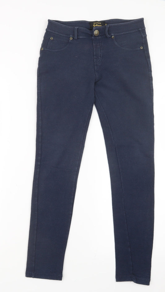 Golddigga Womens Blue   Trousers  Size 8 L26.5 in
