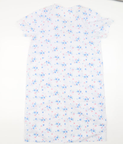 Vida Vi Womens White Floral  Top One Piece Size 10