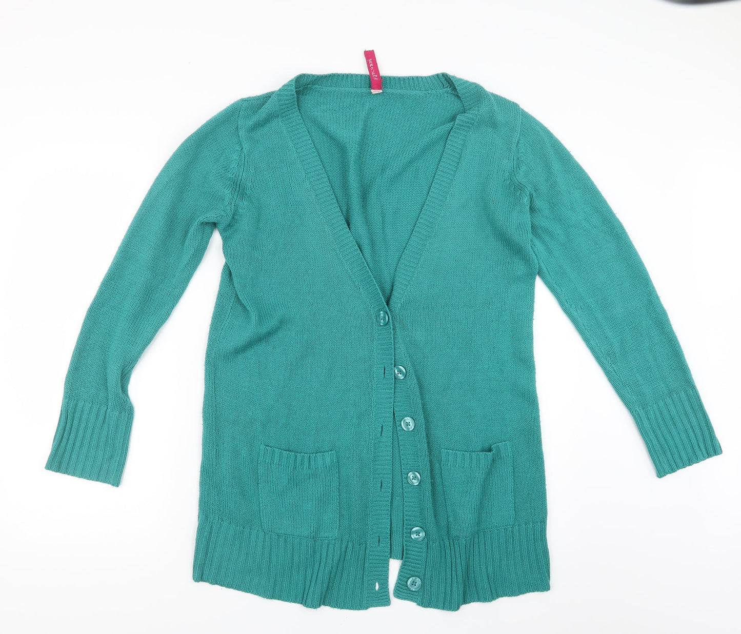 Marisota Womens Green  Knit Cardigan Jumper Size 10