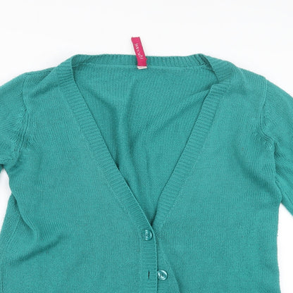 Marisota Womens Green  Knit Cardigan Jumper Size 10