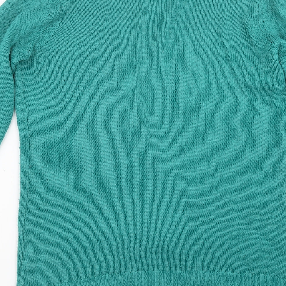 Marisota Womens Green  Knit Cardigan Jumper Size 10