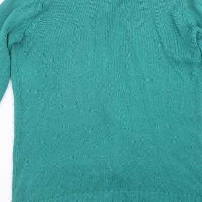 Marisota Womens Green  Knit Cardigan Jumper Size 10