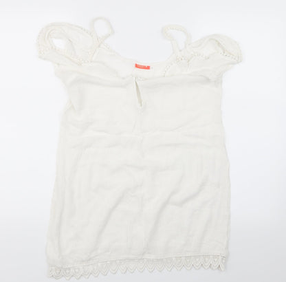 RI Resort Womens White   Basic Blouse Size S