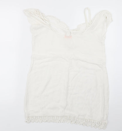 RI Resort Womens White   Basic Blouse Size S