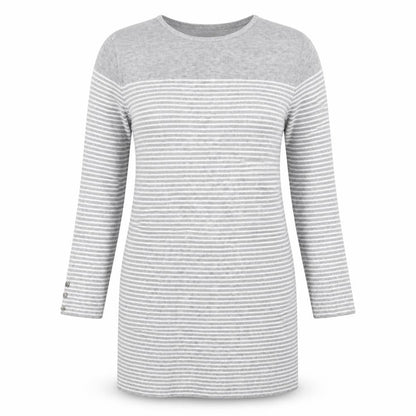 Primark Womens Grey Striped  Jumper Dress  Size 10