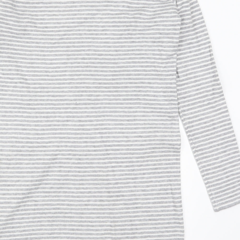Primark Womens Grey Striped  Jumper Dress  Size 10