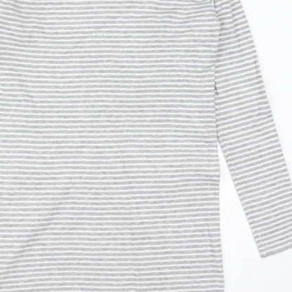 Primark Womens Grey Striped  Jumper Dress  Size 10