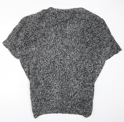 VERO MODA Womens Grey  Knit Cardigan Jumper Size L