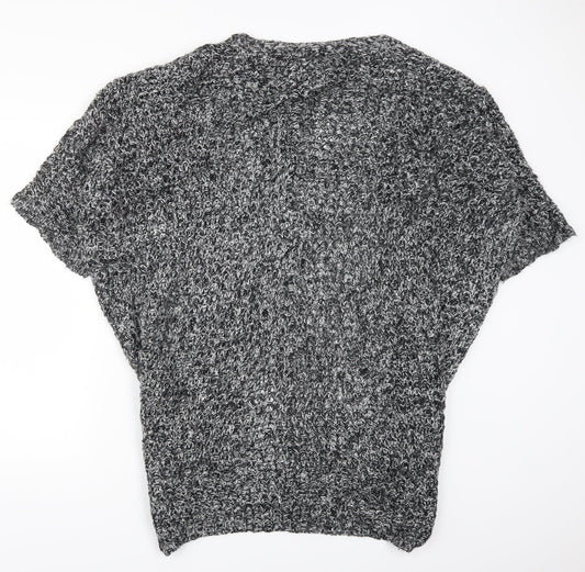 VERO MODA Womens Grey  Knit Cardigan Jumper Size L