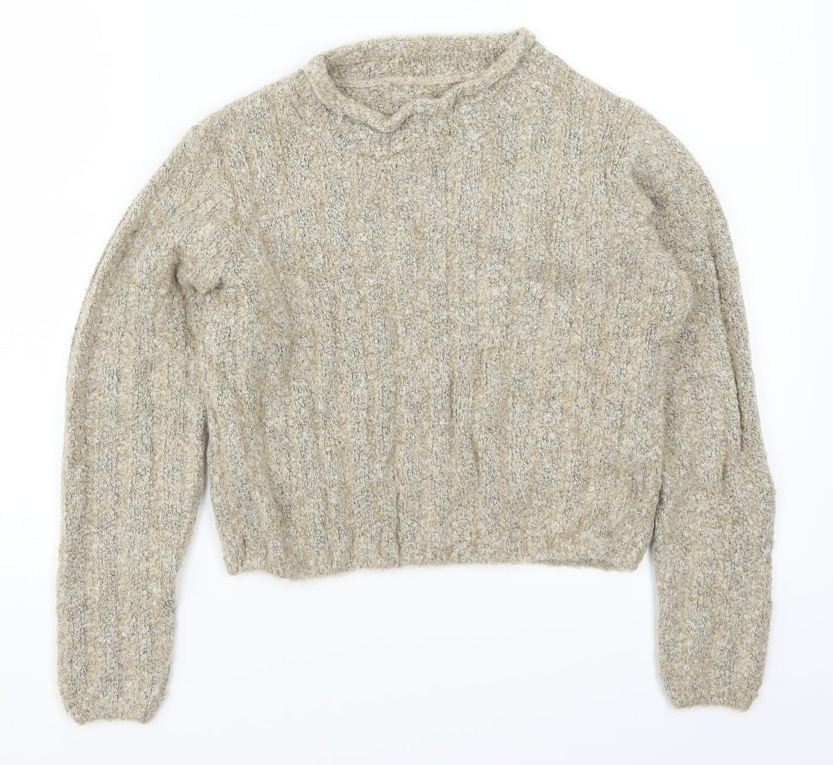 Marks & Spencer Womens Beige  Knit Pullover Jumper Size 10