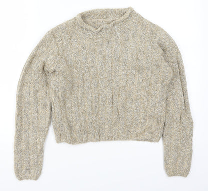 Marks & Spencer Womens Beige  Knit Pullover Jumper Size 10
