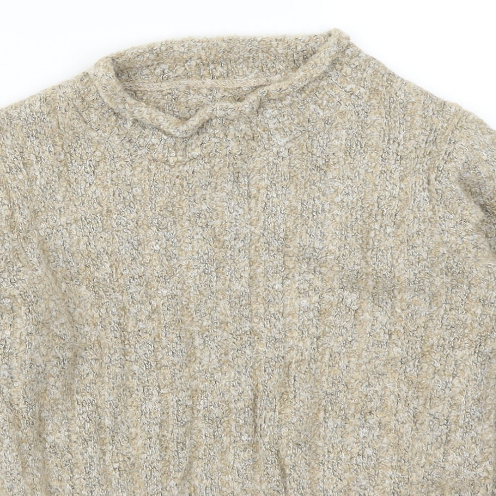 Marks & Spencer Womens Beige  Knit Pullover Jumper Size 10