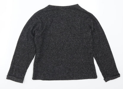 Zara Girls Grey   Pullover Jumper Size 10 Years