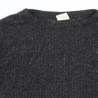 Zara Girls Grey   Pullover Jumper Size 10 Years