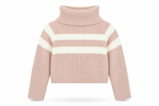 Misspap Womens Pink Striped  Pullover Jumper Size S