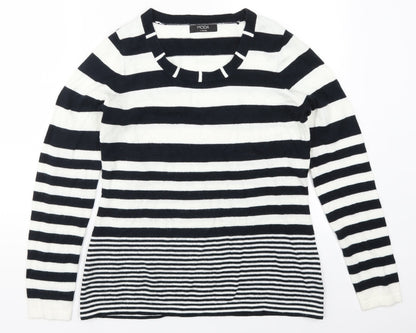 George Womens Blue Striped  Pullover Jumper Size 14  - Blue and White Stripes