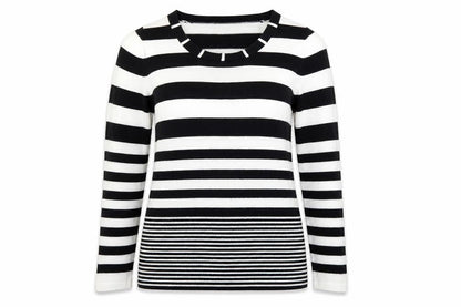 George Womens Blue Striped  Pullover Jumper Size 14  - Blue and White Stripes