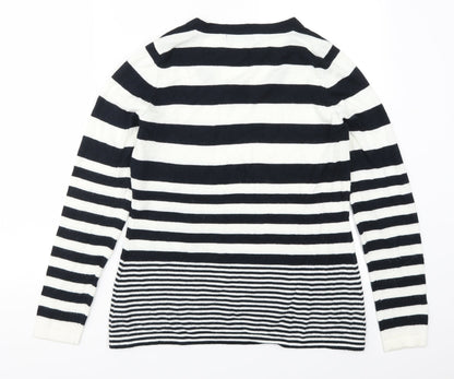 George Womens Blue Striped  Pullover Jumper Size 14  - Blue and White Stripes