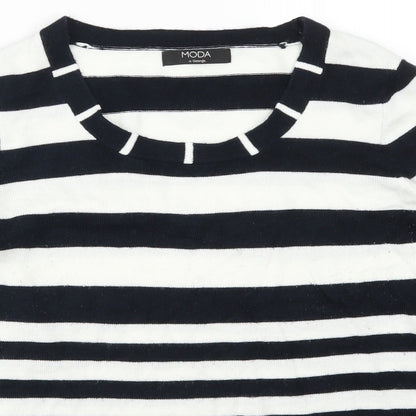 George Womens Blue Striped  Pullover Jumper Size 14  - Blue and White Stripes