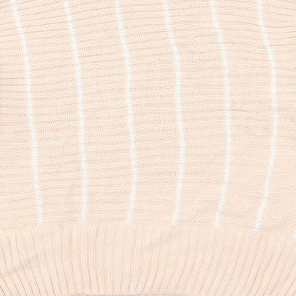 Miss Selfridge Womens Pink Striped Knit Pullover Jumper Size 4