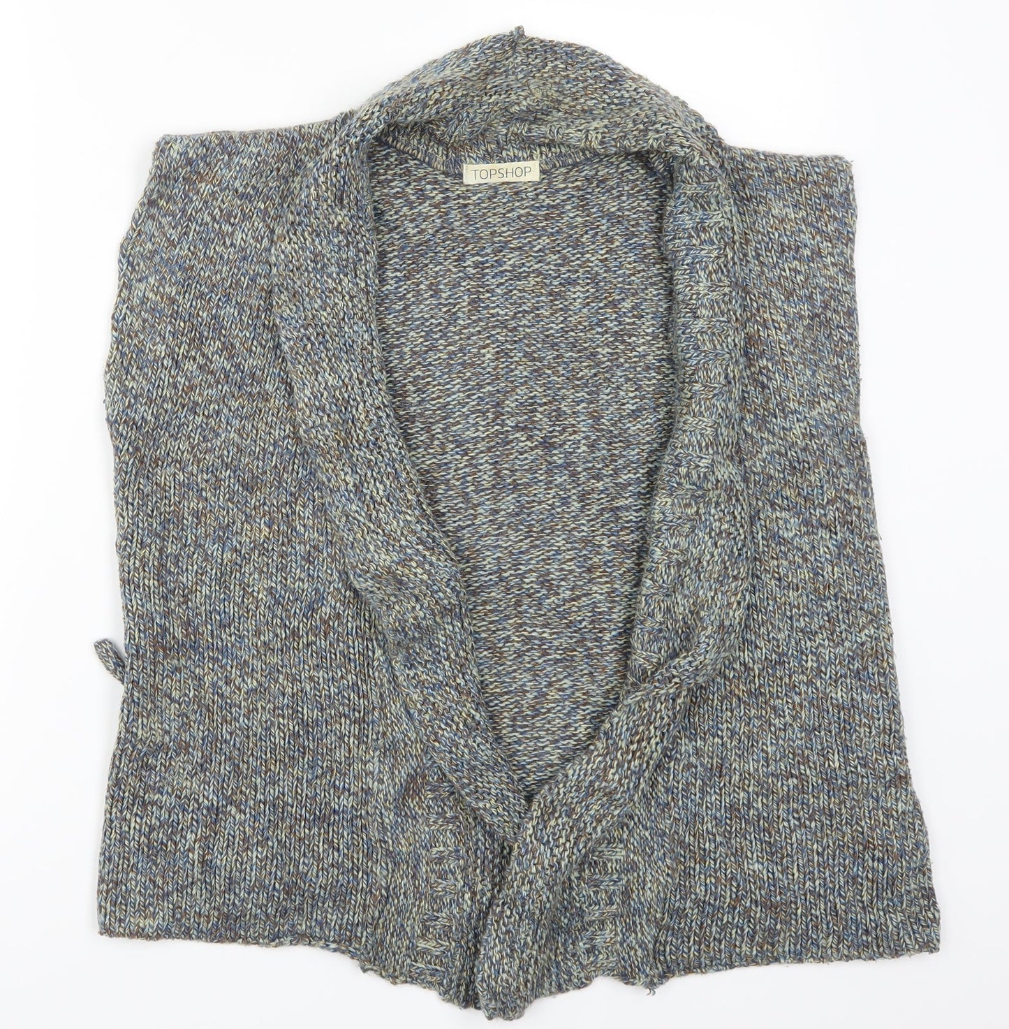 Topshop Womens Green   Cardigan Jumper Size 12  - Blue