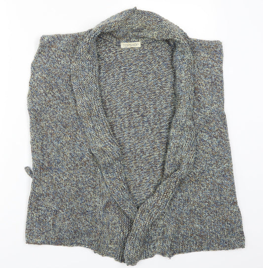 Topshop Womens Green   Cardigan Jumper Size 12  - Blue