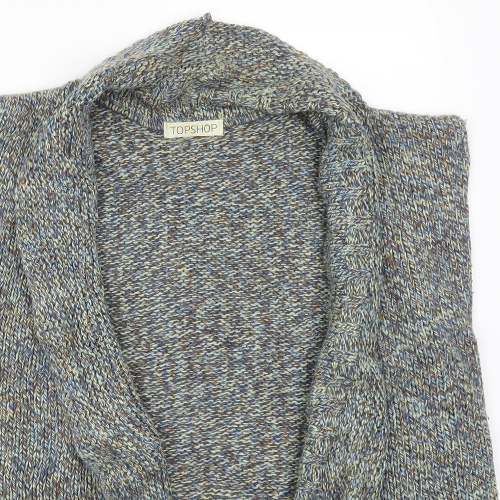 Topshop Womens Green   Cardigan Jumper Size 12  - Blue
