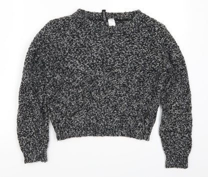 H&M Womens Grey   Pullover Jumper Size S