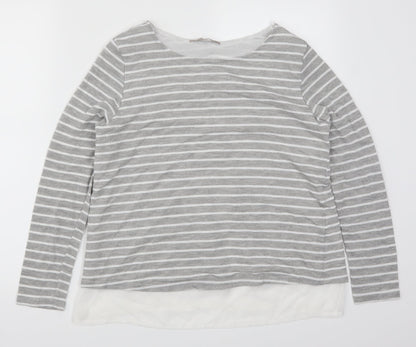 Womens UK Size 12 Atmosphere Grey Basic T-Shirt
