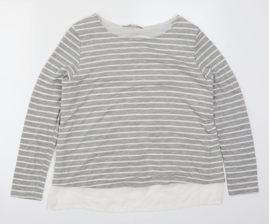 Womens UK Size 12 Atmosphere Grey Basic T-Shirt