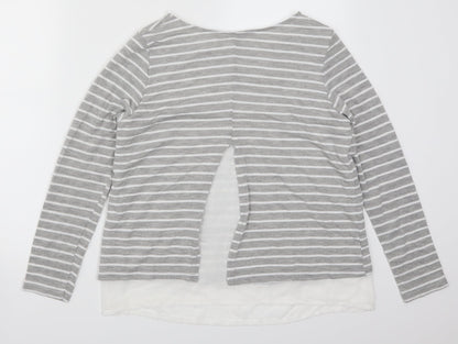 Womens UK Size 12 Atmosphere Grey Basic T-Shirt
