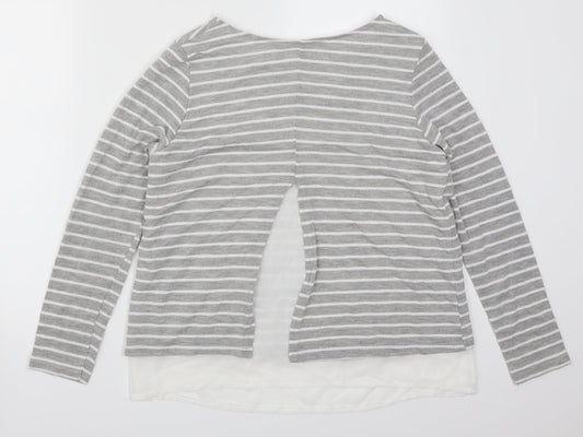 Womens UK Size 12 Atmosphere Grey Basic T-Shirt