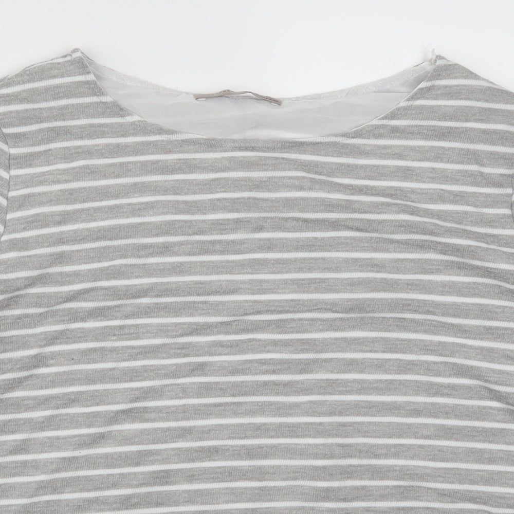 Womens UK Size 12 Atmosphere Grey Basic T-Shirt