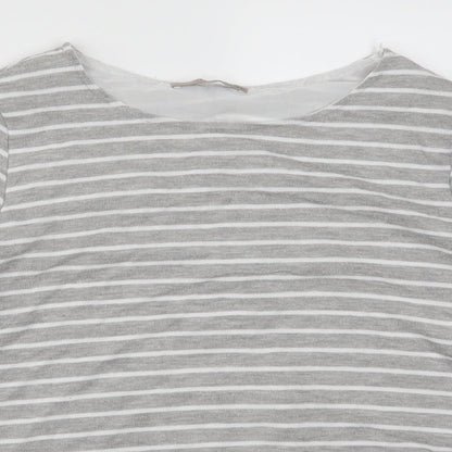 Womens UK Size 12 Atmosphere Grey Basic T-Shirt